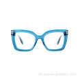 Neue trendige Big Lsisen Cat Eye Vollrand Acetat Optische Rahmenbrille